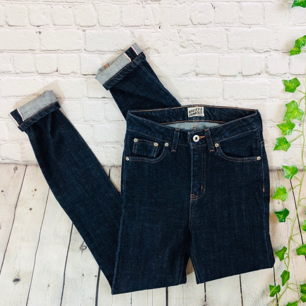 Naked & Famous Selvedge High Rise Skinny Jeans